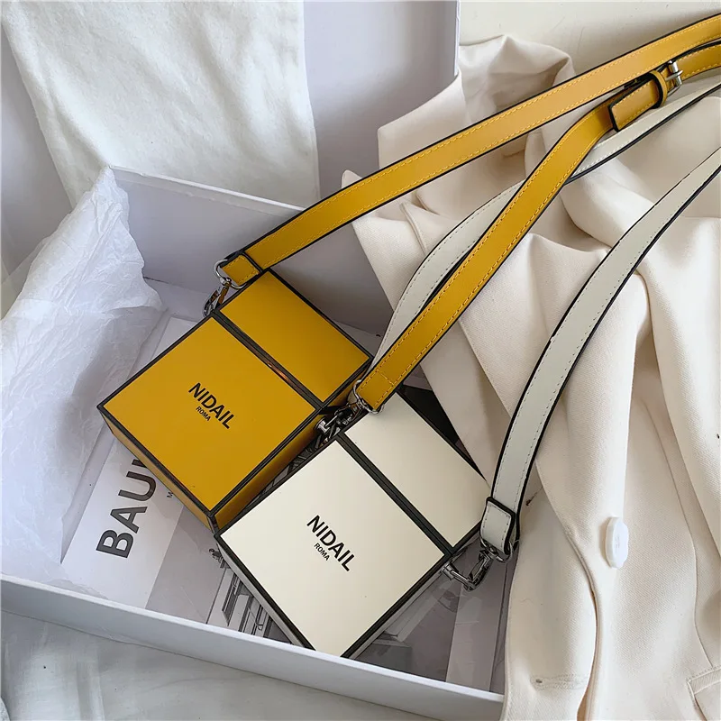 Модная маленькая квадратная сумка через плечо женская летняя мессенджер 2020