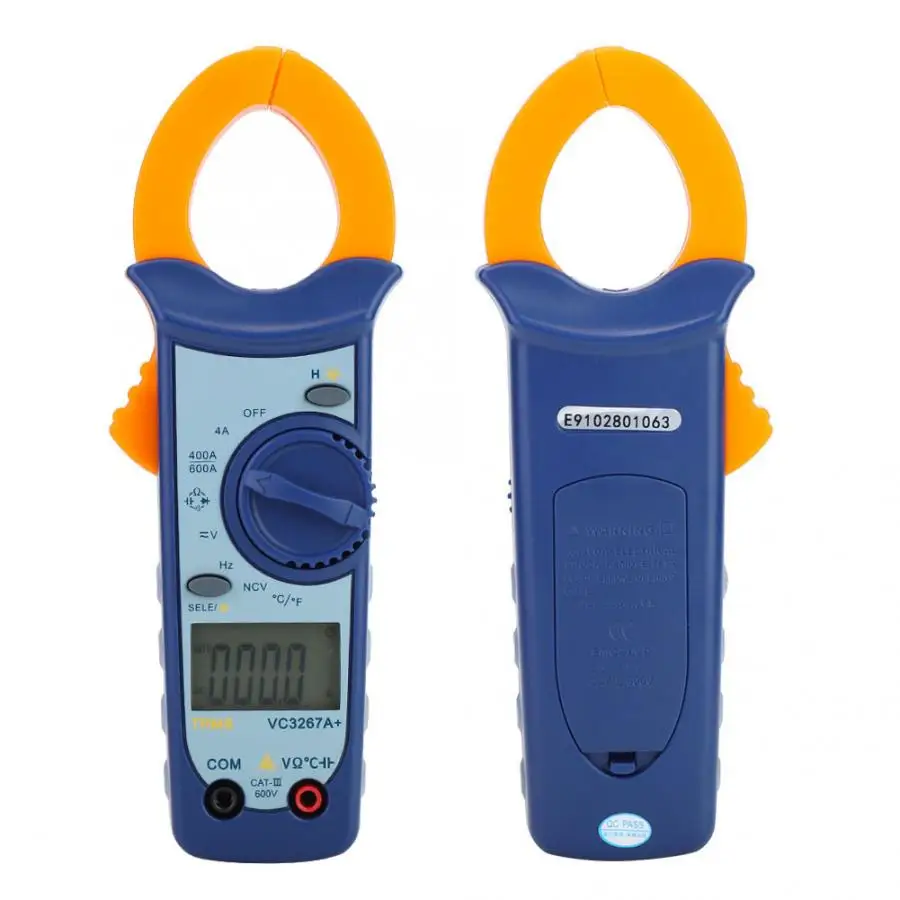 Зажим мультиметр VC3267A управление ЖК дисплей полная функция зажим метр