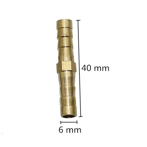 copper Латунный прямой шланг штуцер для труб равный Барб 6 мм 8 мм 10 мм 12 мм медный колючий соединитель Адаптер пневматические фитинги для труб - Цвет: copper