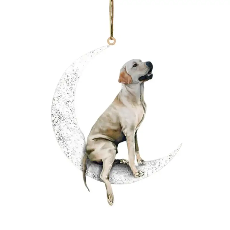 

Акриловые украшения для собак, подвески на рождественскую елку, односторонние подвески для домашних животных с рисунком на новый год, двери...