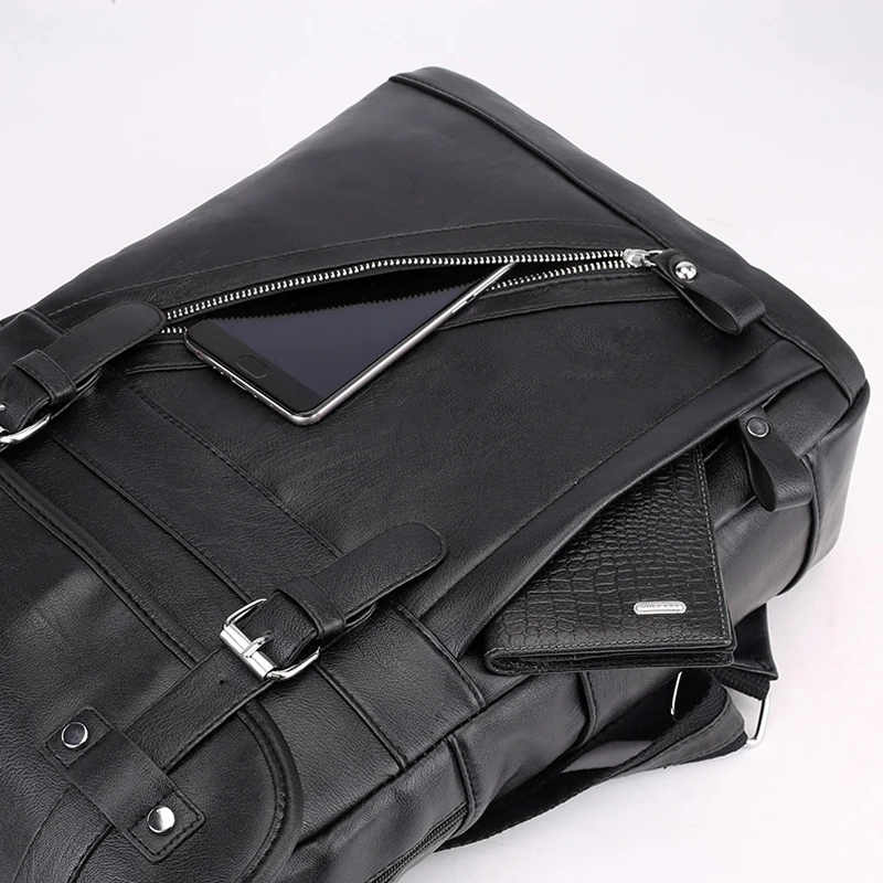 Школьные сумки от кражи mochila hombre, водонепроницаемые, для путешествий, в винтажном стиле, для ноутбука, черный кожаный рюкзак для мужчин, дизайнерские, повседневные, sac a dos