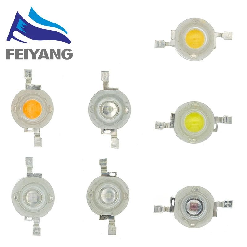 Светодиодные лампы высокой мощности 10 светодиодный т. 1 Вт чип 30mil чистый