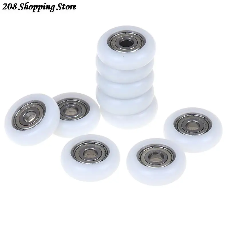 

5pcs Sliding Shower Roller Wheel Plastic Door Replacement Roller Wheel Runner Diameter 21.5mm Hole Diameter 5mm