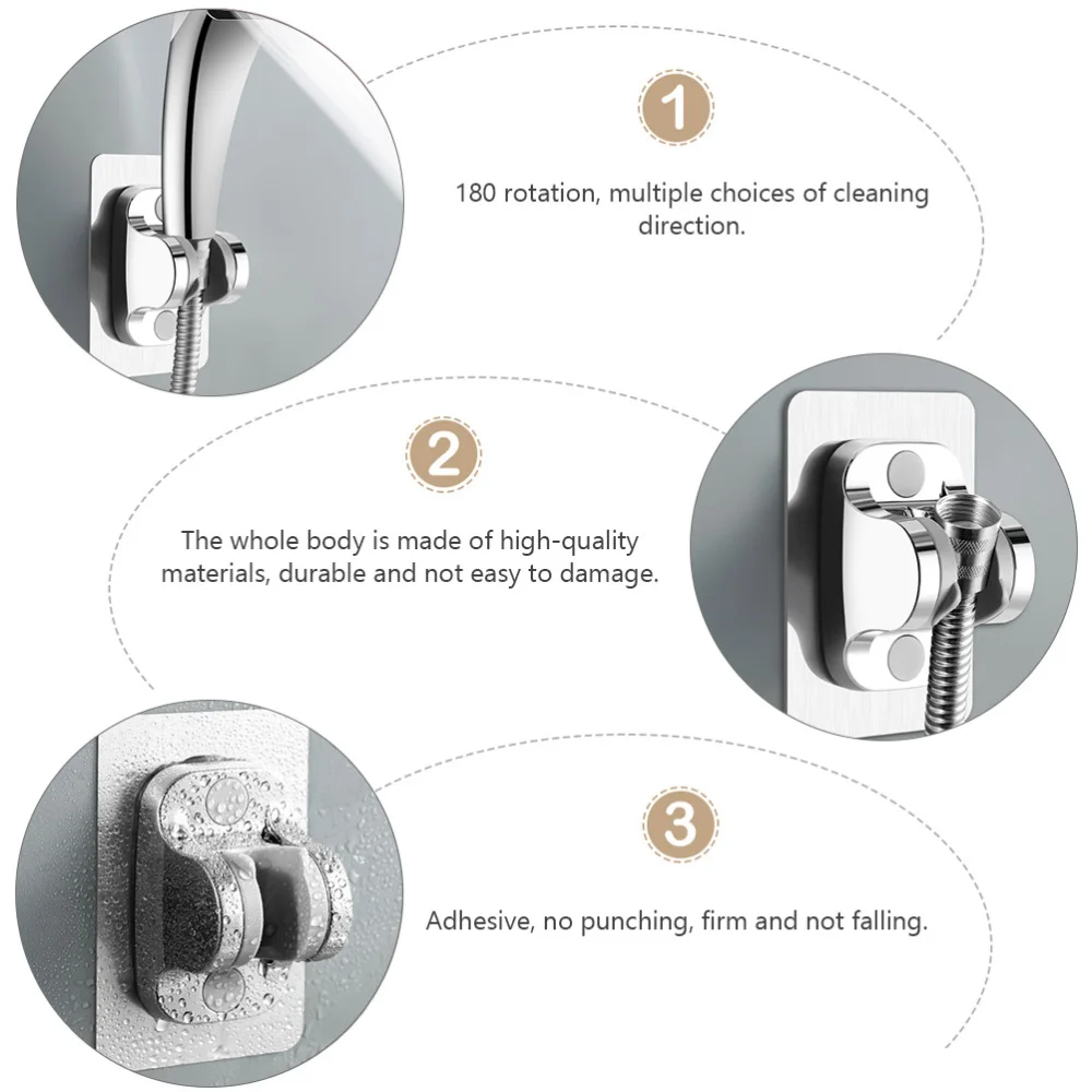 

2pcs Holder Universal Punch-free Shower Nozzle Holder Brackets