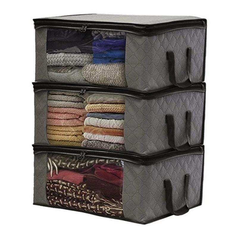 

Складная сумка для хранения, органайзеры, отлично подходит для одежды, одеял, шкафов спальни Y5JC