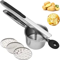 oloey stainless steel potato ricer masher fruit vegetable press juicer crusher squeezer household kitchen cooking tools