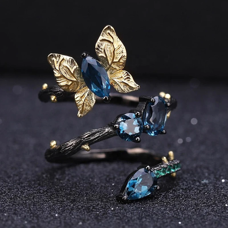 

925 silver ladies butterfly ring 210331-56