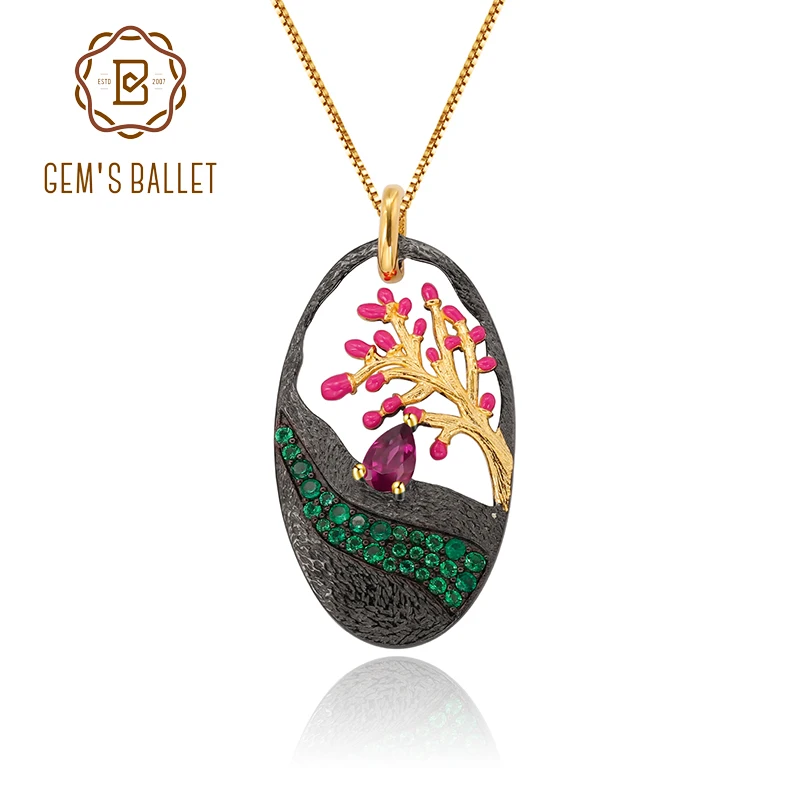 Женская подвеска GEM'S BALLET из серебра и эмалированной 925 пробы 0 52ct|Подвески| |