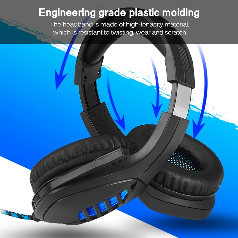 

Headphones 3.5mm Wired Gaming Headset Earphones Music Microphone For PS4 Play Station 4 Game PC Chat Computer With Microphone