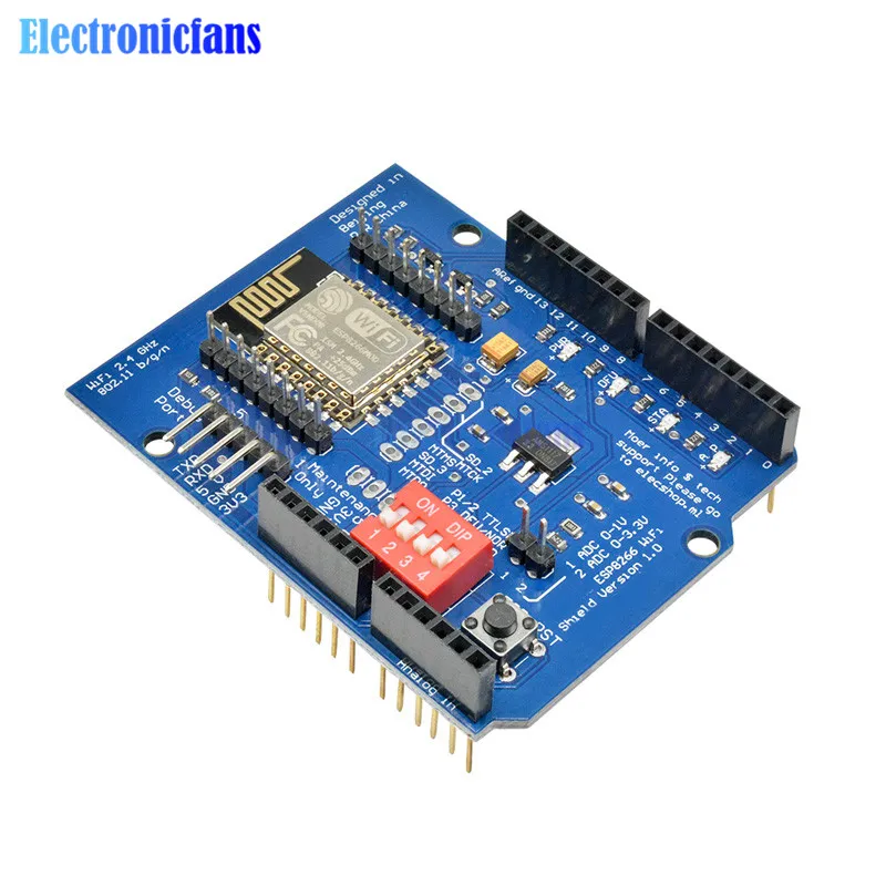 ESP8266 ESP-12E UART wifi беспроводной Щит макетная плата для Arduino UNO R3 схемы модули плат один