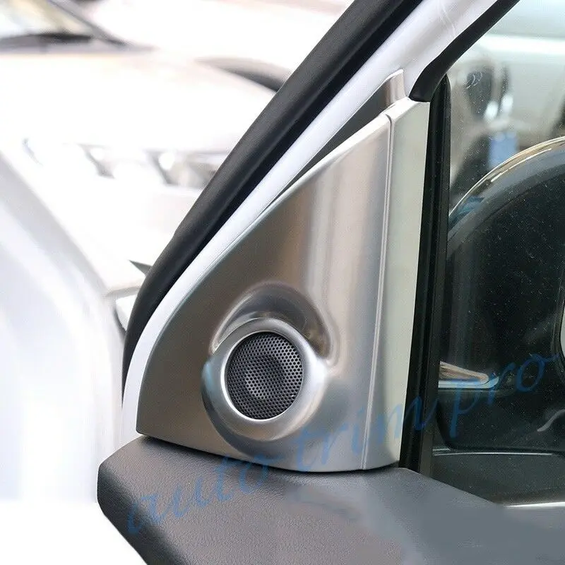 Хром Передняя столб двери Динамик Крышка отделки пригодный для Mitsubishi Outlander