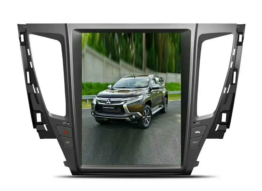Автомобильный DVD плеер Tesla 12 1 дюйма Android 9 0 7 подходит для MITSUBISHI PAJERO Sport/L200 2016 2017 2018