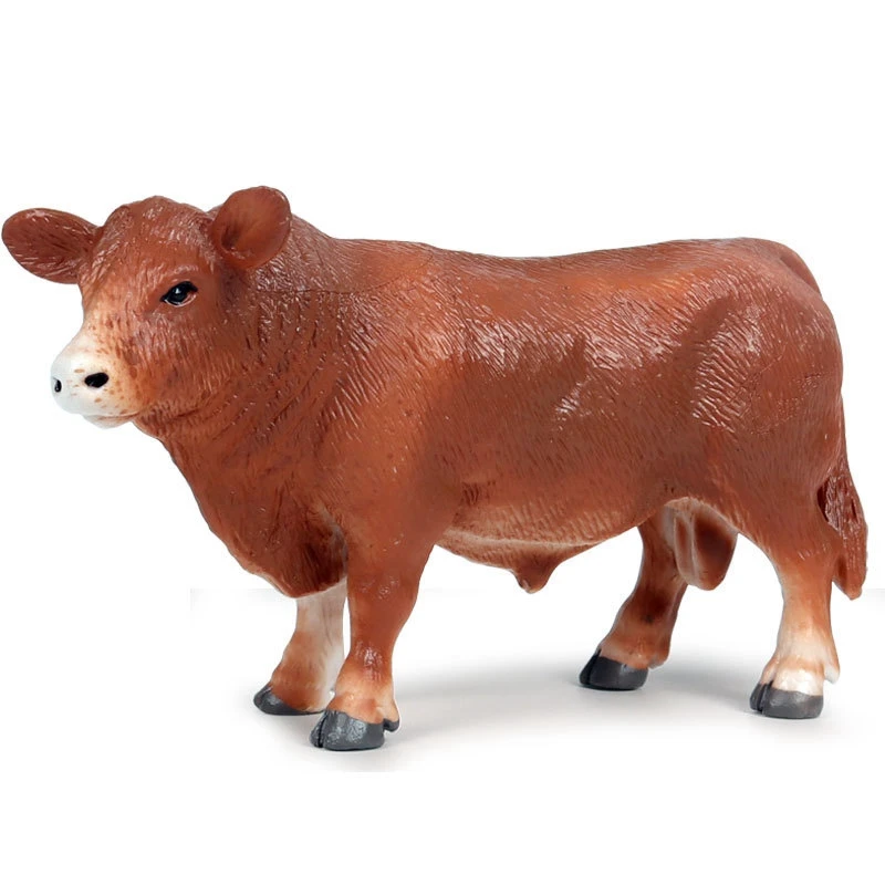 

Пластиковая имитация крупного рогатого скота фигурки героев статические милые модели коллекционные игрушки для детей