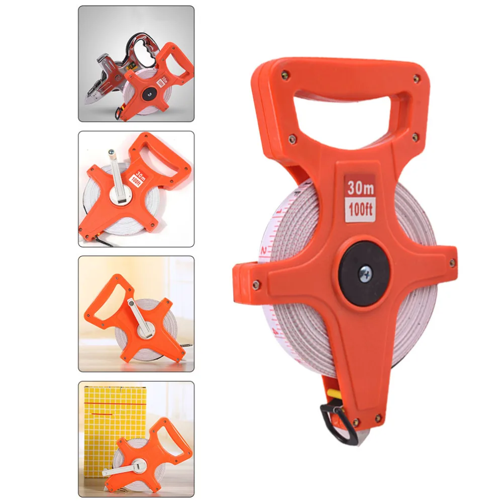 

1 Roll Retractable Open Reel Tape Measure Metric Tape Woodworking Measuring Tool