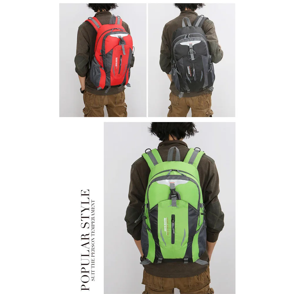 Горячая Распродажа нейлоновый черный рюкзак водонепроницаемый мужской для