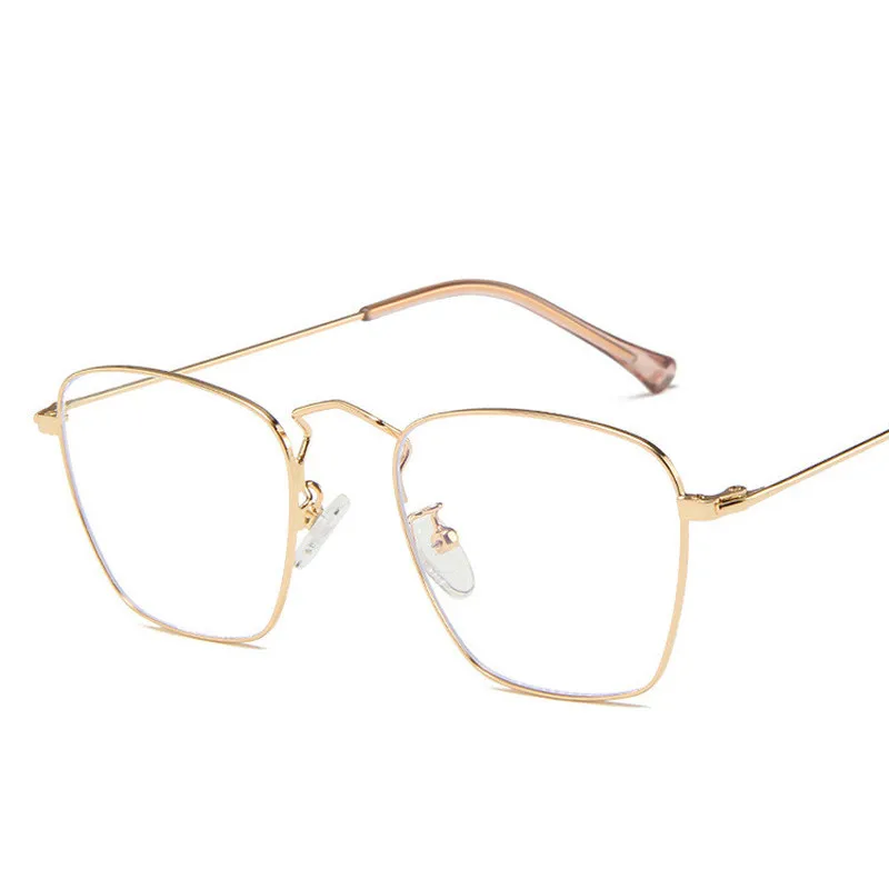 Новинка 2019 трендовая металлическая оправа для очков в стиле ретро плоское