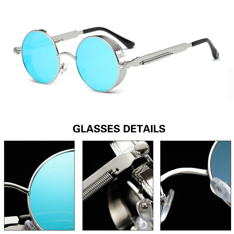 Женские и мужские круглые солнцезащитные очки MADELINY брендовые дизайнерские