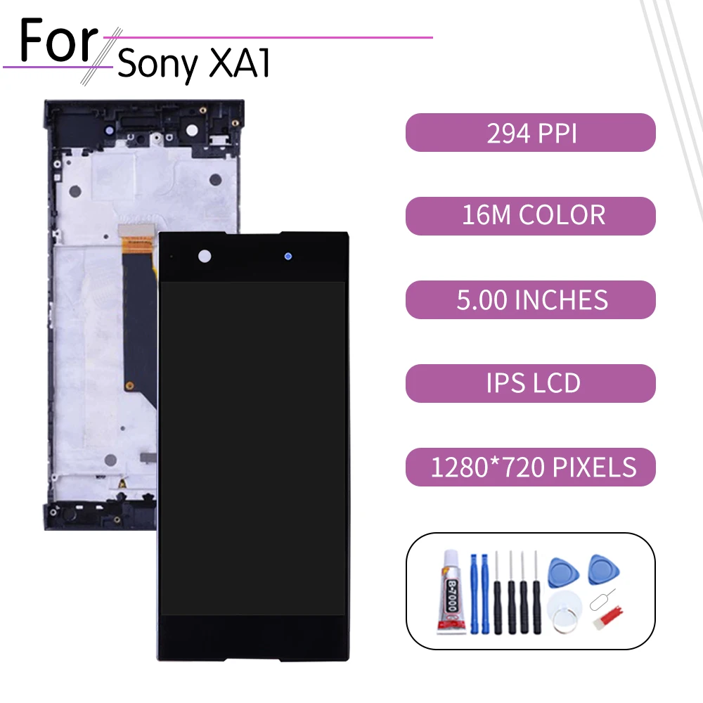 ЖК-экран с дигитайзером в сборе для SONY Xperia XA1 G3121 G3112 G3125 G3116 G3123 5 &quot оригинал |