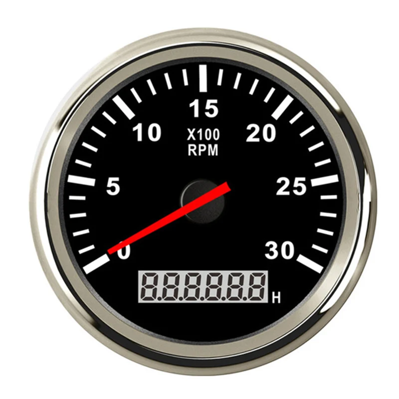 0 3000 4000 6000 об/мин Тахометр Датчик судовые Тахометры 12 В/24 В красная подсветка ЖК