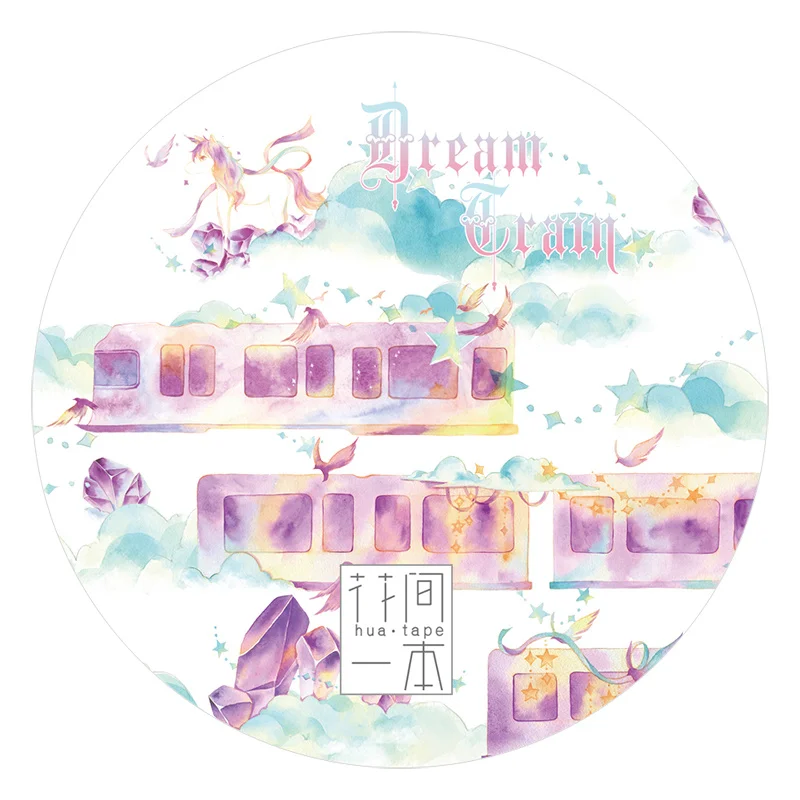 

3cmx10 Meter Washi Tape Dream Train Material Journal Diary Sticker
