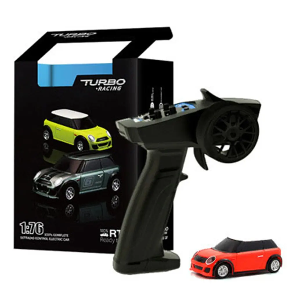 1:76 турбо гоночный мини автомобиль на радиоуправлении полностью