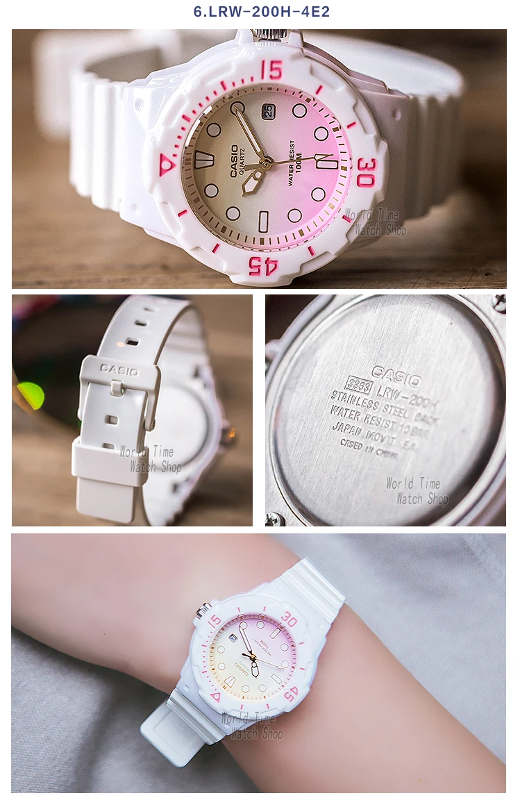 Casio часы для дайвинга женские часы Set top brand люкс 100м Водонепроницаемые кварцевые наручные часы женские подарки Часы светящиеся спортивные часы женские relogio feminino reloj mujer montre homme bayan kol saati