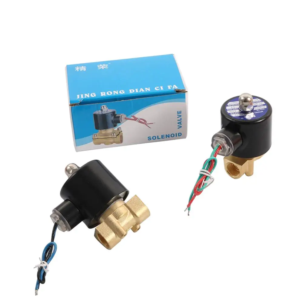 3/8'' внутренняя резьба латунный электромагнитный клапан DC12V DC24V AC220V нормально