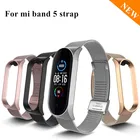 Браслет для смарт-часов xiaomi Mi Band 345, металлический, без винтов