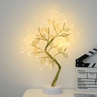 fairy tree night light led christmas decoration usbbattery night lamp for holiday bedroom indoor kids gift bar home table lamp