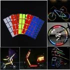 Светоотражающая наклейка для горного велосипеда, флуоресцентный отражатель для мотора велосипеда, обод колеса, ночное предупреждение, пленка-отражатель, 21 шт.лот