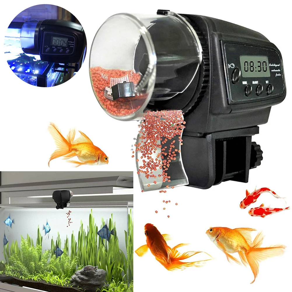 

Smart Automatic Fish Timing Feeder Machine Intelligent Control Aquarium LCD Screen Indicate Feeding Dispenser Accessories Tool