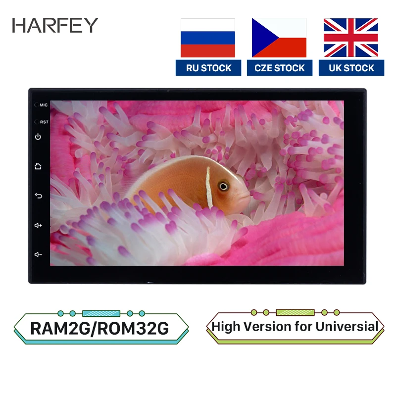 Автомагнитола Harfey универсальная 2DIN Android 8 1 GPS 2 + 32 ГБ|Автомагнитолы| |