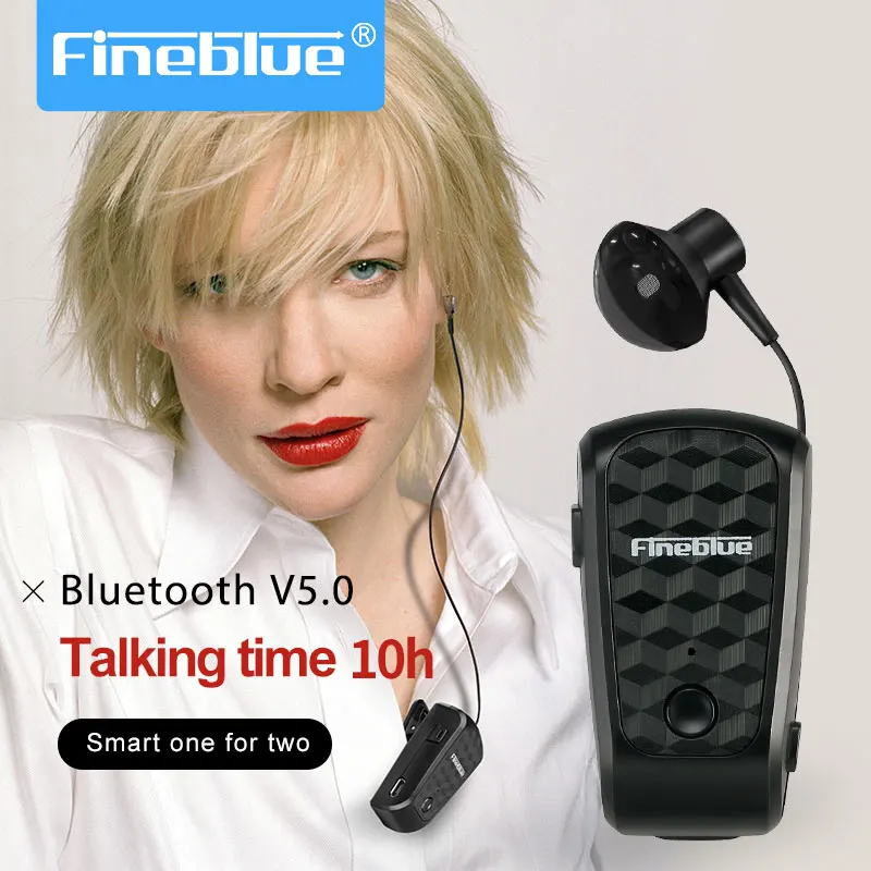 Беспроводные наушники FineBlue FQ10 pro выдвижные Bluetooth-наушники портативная гарнитура