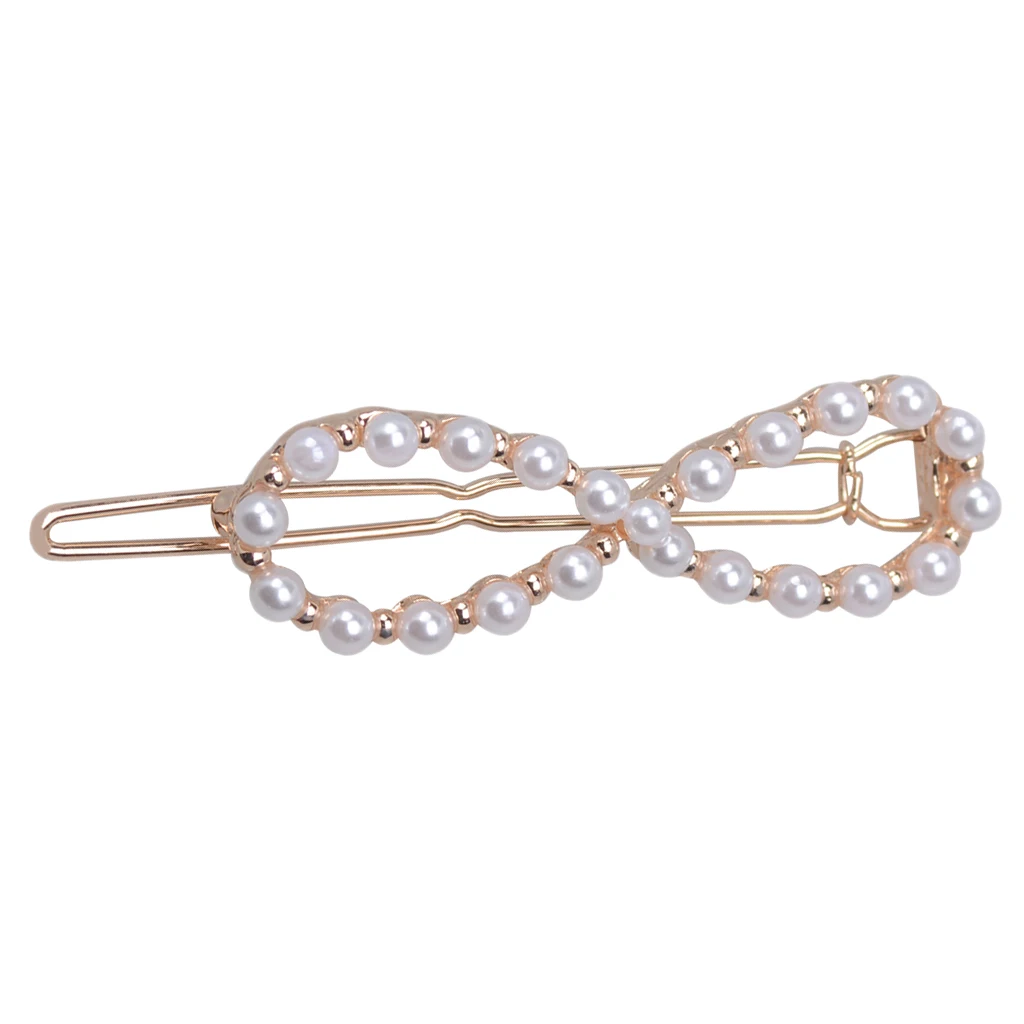 

Women Hair Accessories Geometric 8-Shaped Hair Clips Hairpin Bridal Jewelry