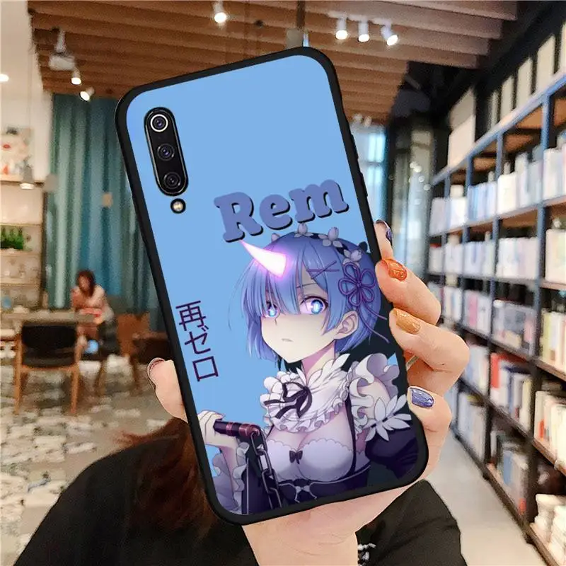 

Anime Re Zero Rem Phone Case For Xiaomi Redmi 7 8 9t 6 9se k20 mi8 max3 lite 9 note 9s 10 pro