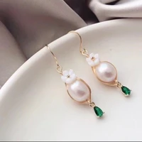 fashion crystal drop pearl earrings jewelry elegant boucles doreille femme 2019 oorbellen novelty earrings aretes mujer ohrringe