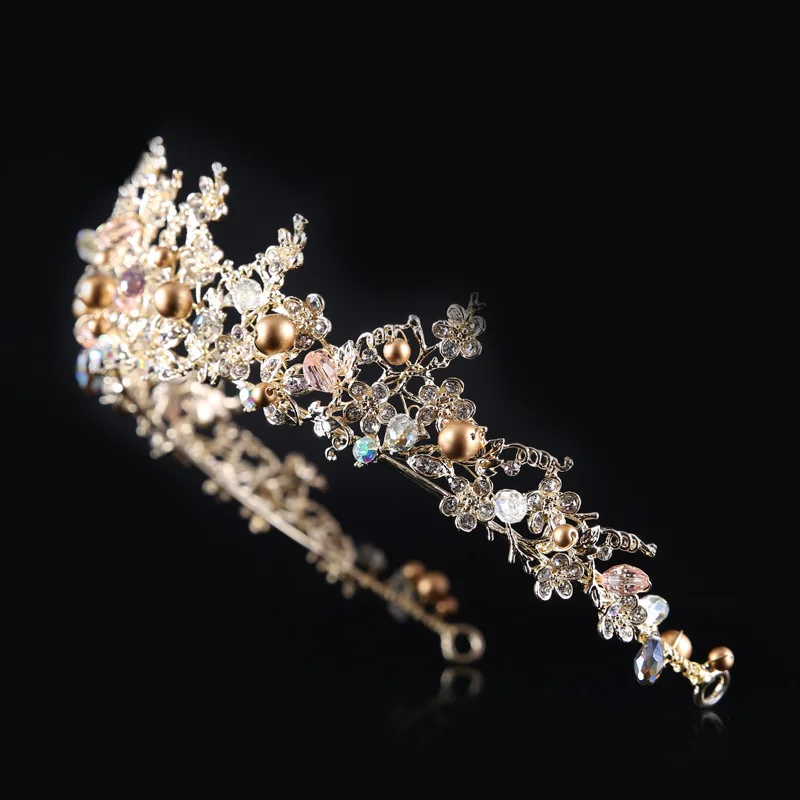 2021 Новая мода Европейская барокко Корона из сплава ювелирные изделия невесты