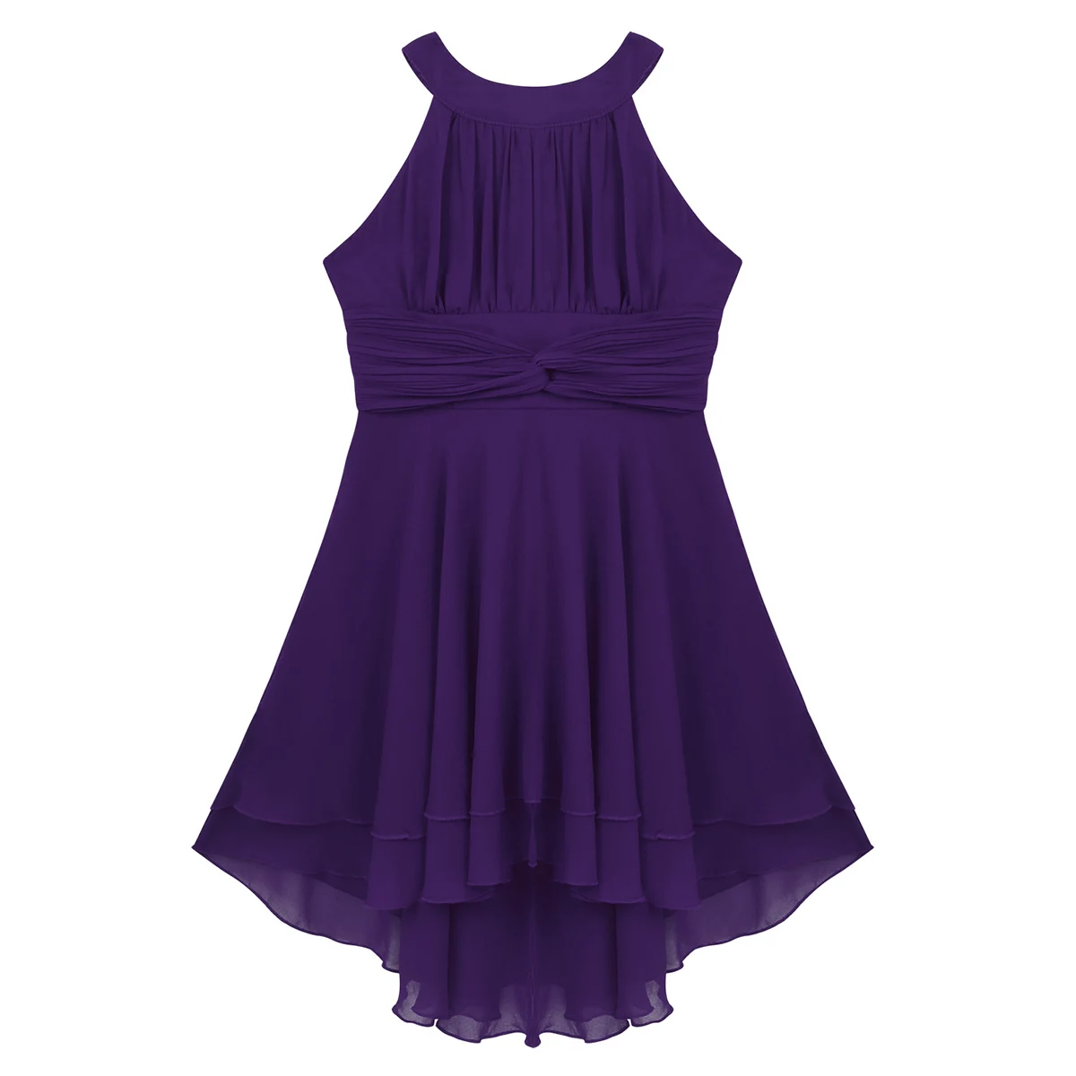 ChicTry для детей и подростков без рукавов с лямкой на шее в складку высокое низкое