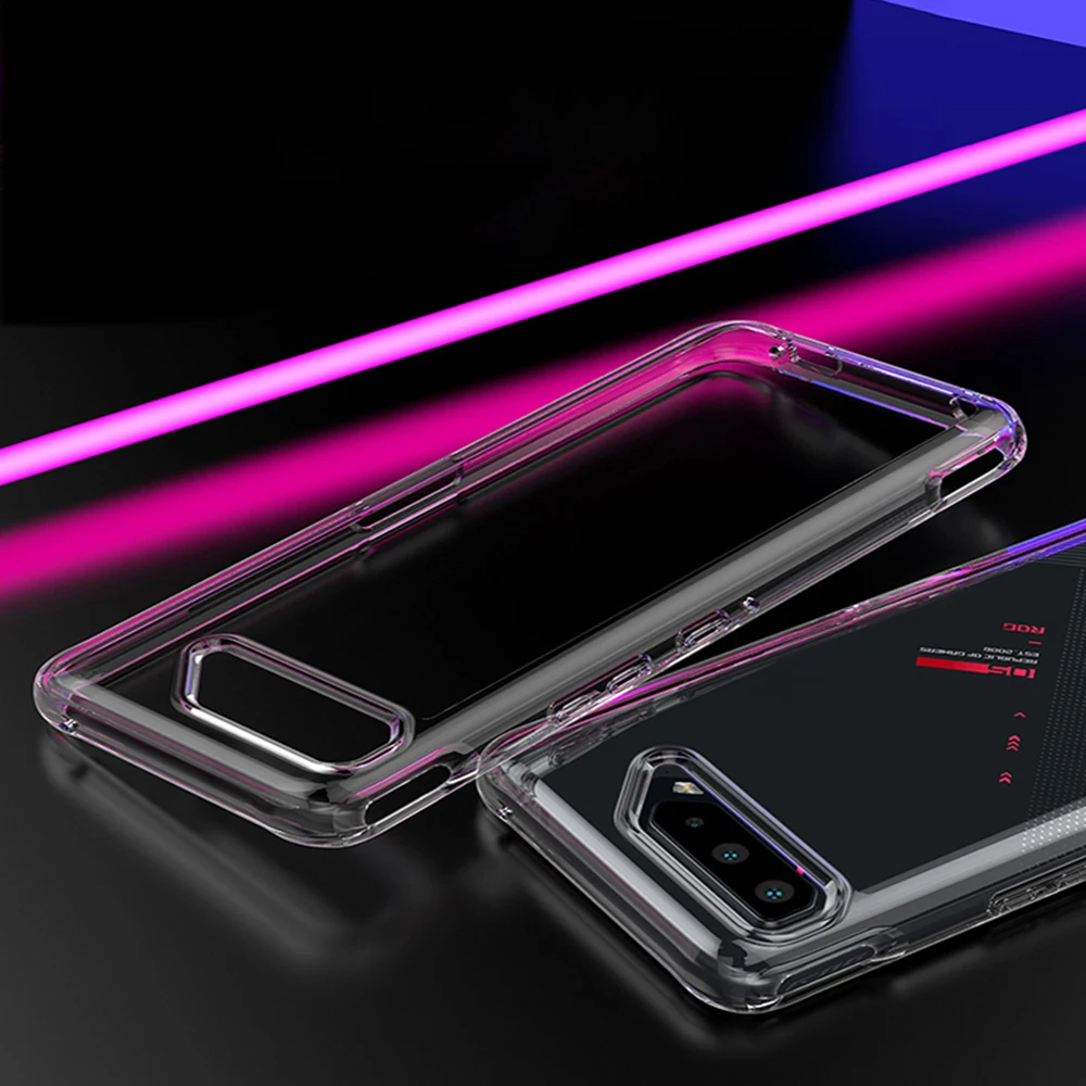 soft clear silicone phone case for asus rog phone 5 pro ultimate rogphone5pro 5pro 5ultimate transparent thin back cover offical free global shipping