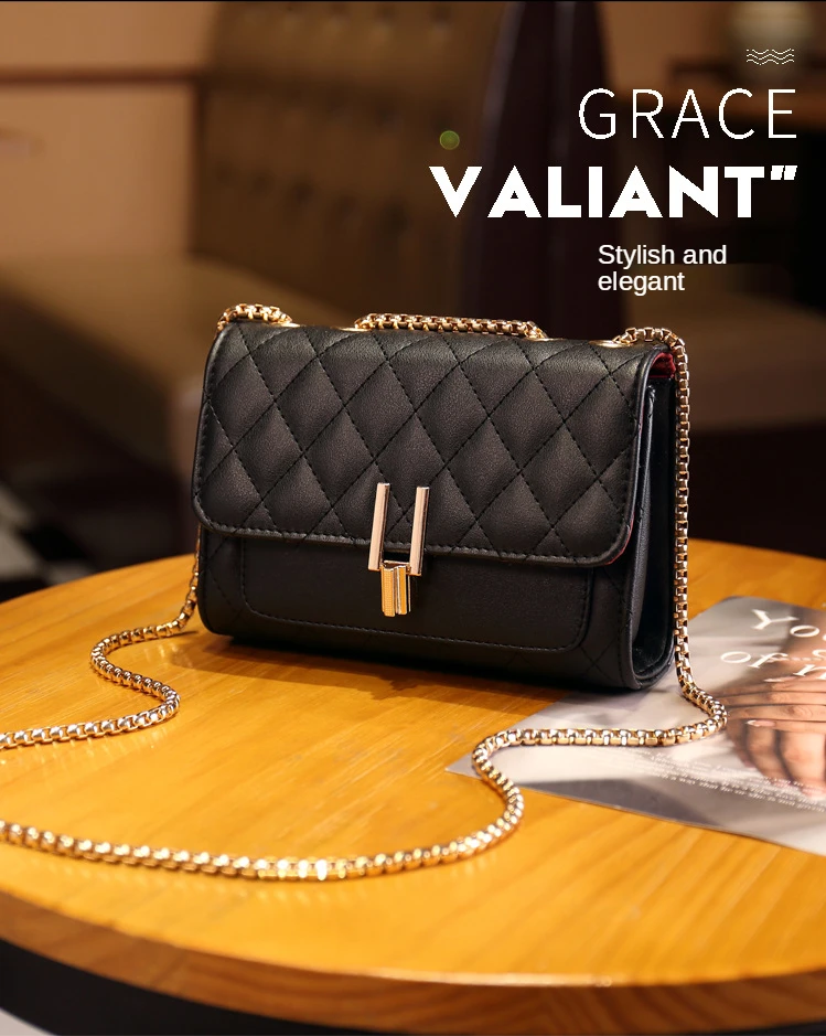 

Bag Handbags New 2021 Korean Casual Rhombus Chain Bag Fashion One-shoulder Messenger Bag