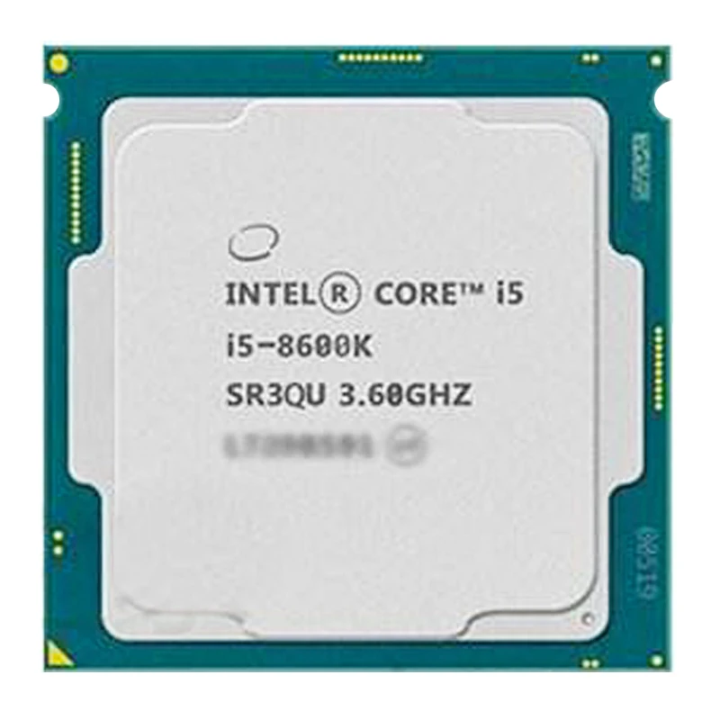 Процессор INTEL Coer i5 8600 k процессор K 6 ядер потоков 3 ГБ 95 Вт LGA 1151 ГГц рассеянные