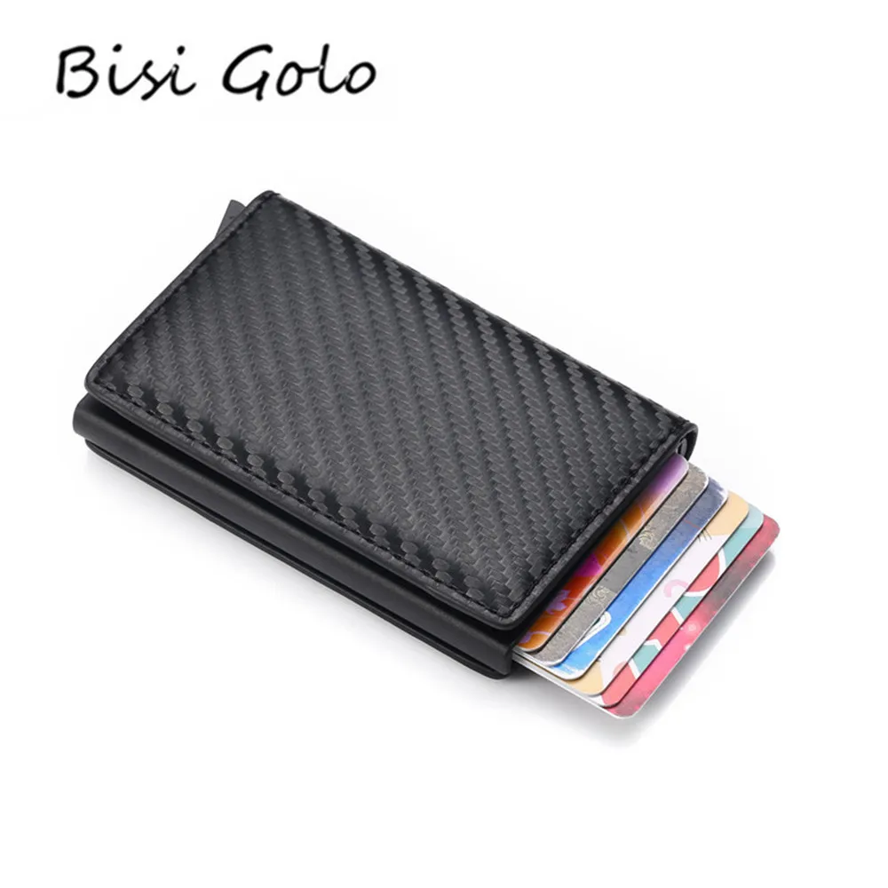Мужской винтажный кошелек BISI GORO с блокировкой радиочастотной идентификации