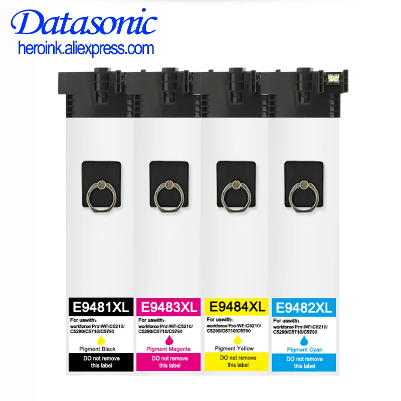 

DAT T9481 XL T9481XL T9481-T9484 Pigment Ink Bag With Chip For Epson WorkForce Pro WF-C5290 WF-C5790 WF-C5210 WF-C5710 Printer