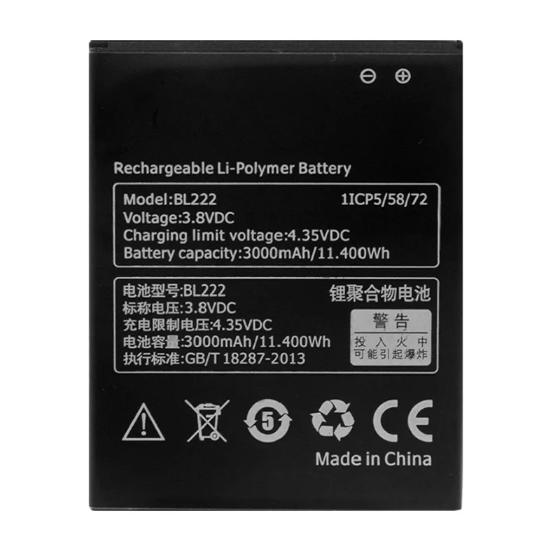 Аккумуляторная батарея BL229 BL 2500 229 мАч литий-ионный аккумулятор для Lenovo A8 A808T A806