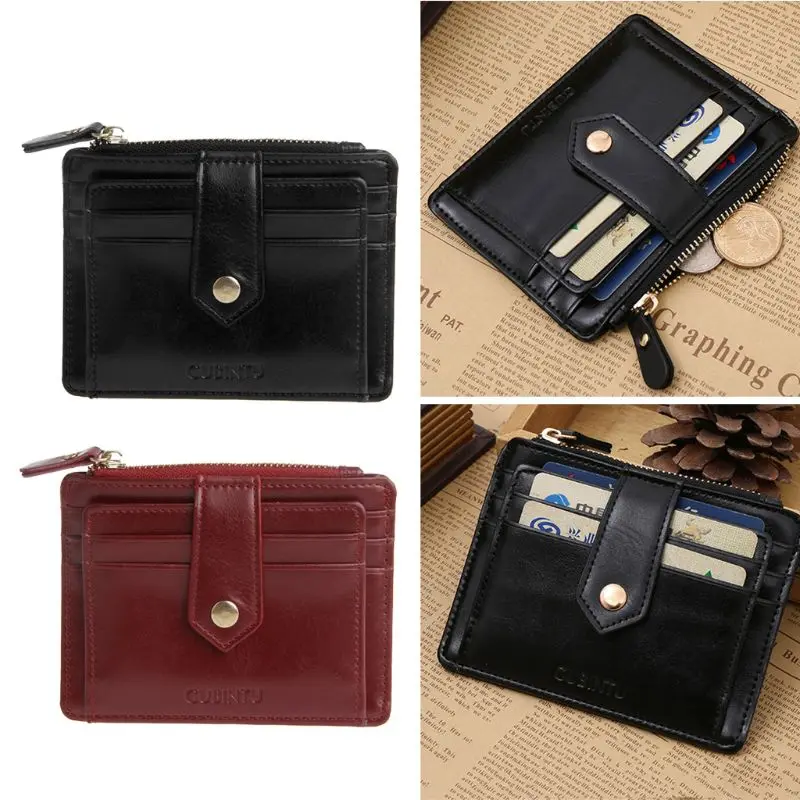 

Men Women Wallet Money Clip Credit Card Holder ID Business Faux Leather Purse 23GE