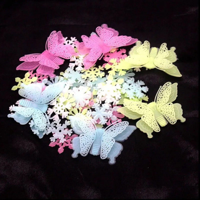 50 шт. 3D звезды Светящиеся в темноте светящиеся флуоресцентные Пластиковые