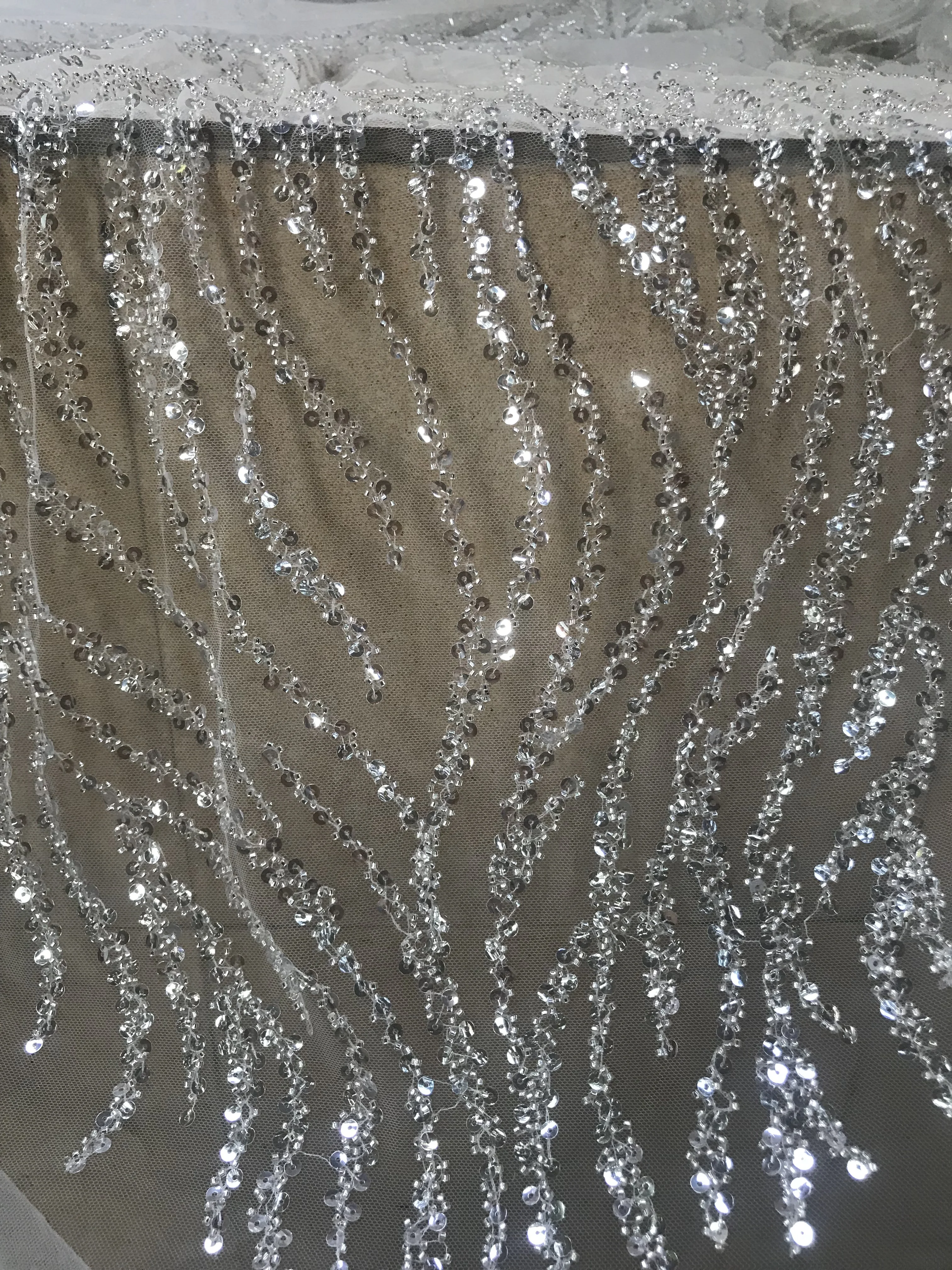 Красивый перьевая Вышивка Тюль Сетка кружевная ткань Cyndi-108.6805 с хорошим