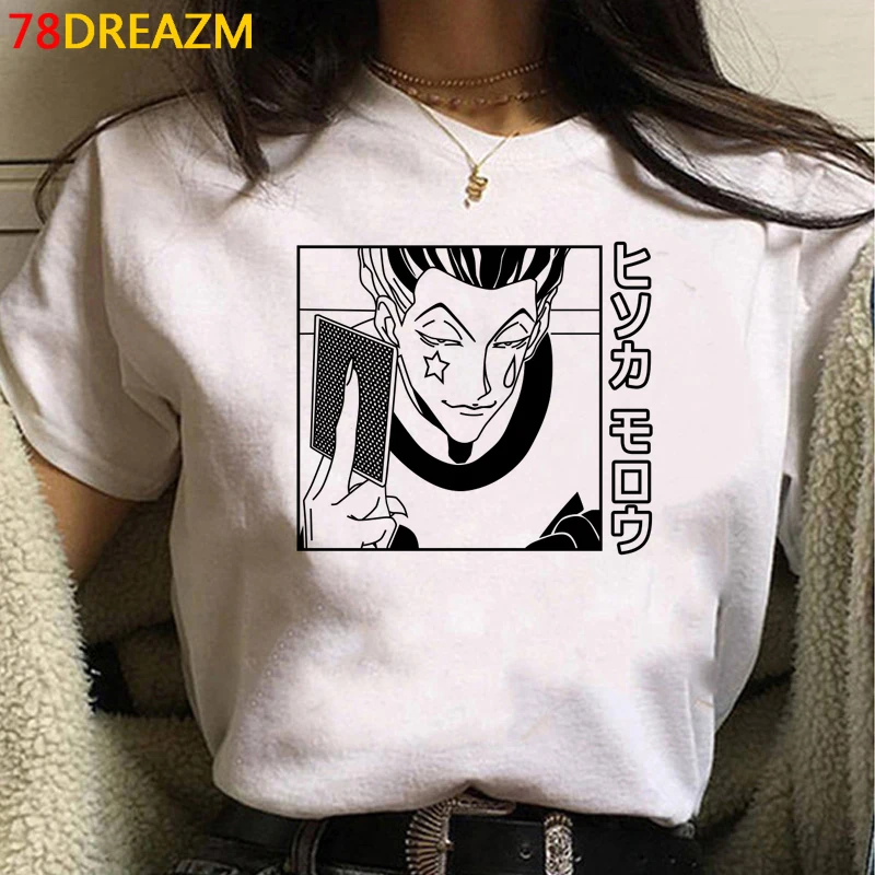 Футболка Hunter x Killua Hisoka Мужская японский топ с графическим принтом для пар летняя в