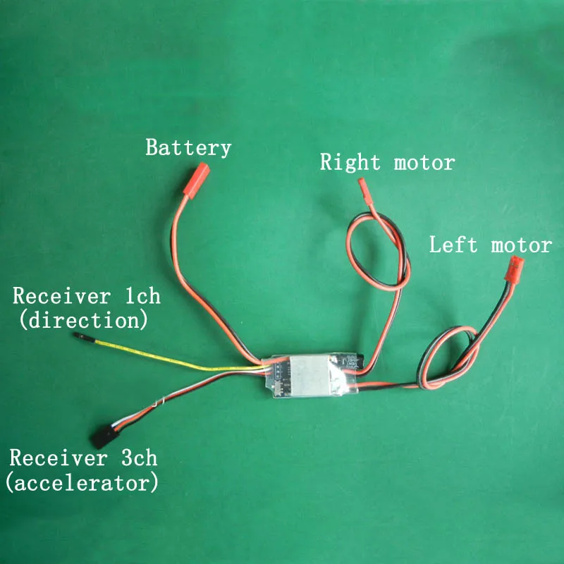 Детали для радиоуправляемой лодки 1 шт. 2CH One Way matched ESC 12Ax2 Разная скорость контроль