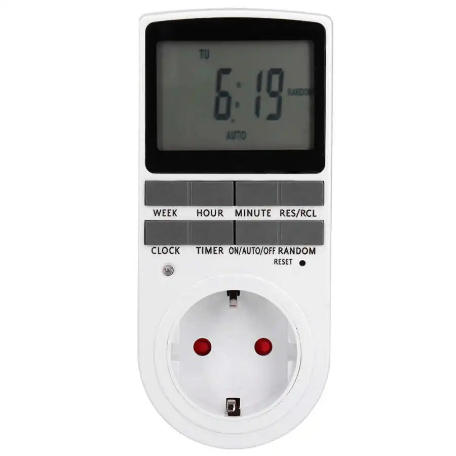 

Timer Switch Digital Programmable Outlet Timer Smart Timing Switch Socket Accessory EU/US/UK Plug for Lamp Fan